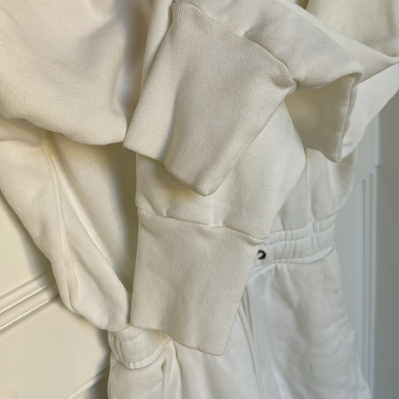 CITIZENS OF HUMANITY LOULOU FLEECE ROMPER One Piece CASSIA White Womens Small - Picture 11 of 16